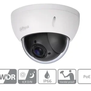 Neu Im Sortiment 2MP PTZ IP LAN Kamera 3-11mm Netzwerkkamera 4x Opt-Zoom IP66 IK10 PoE SD22204DB