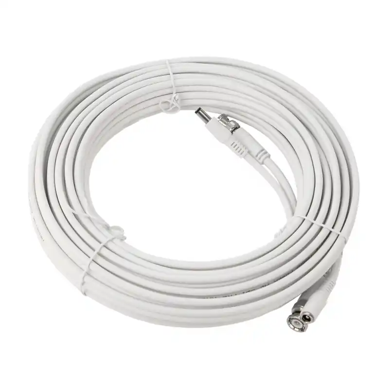 Markenprodukt 30m Kamerakabel HD Kombikabel für AHD TVI CVI SDI CVBS Weiss