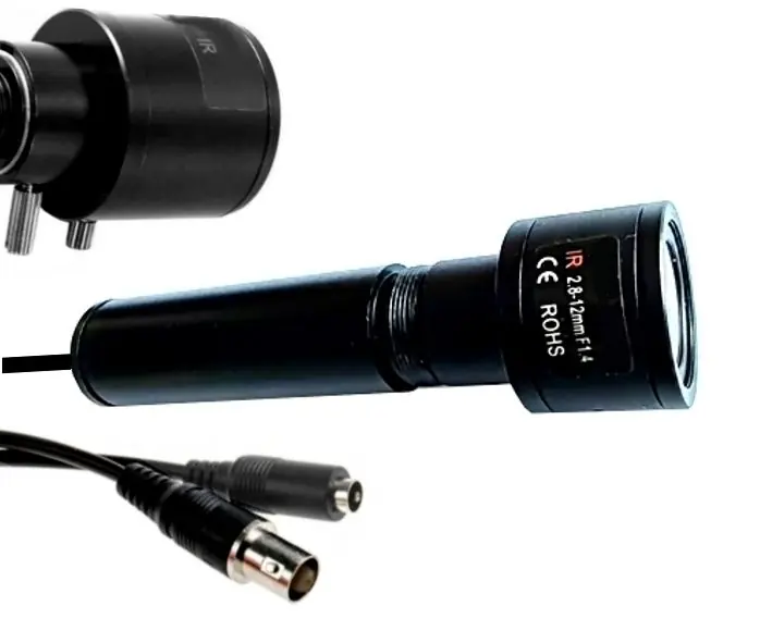 Günstig 4in1 Stiftkamera 2MP HD Maschinenkamera mit Varioobjektiv 6-22mm IP66 Mini Kamera Zylinderform Fingerkamera