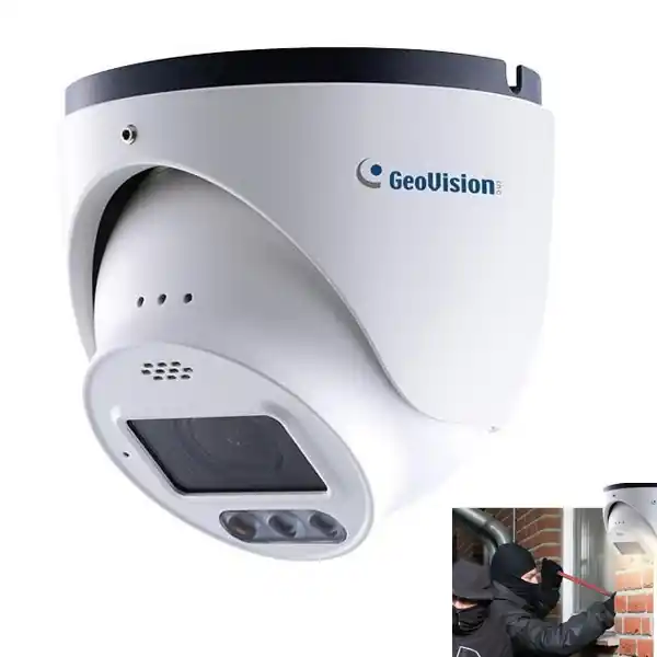 4MP Dome LAN IP Kamera GV-GEBF4911 Eyeball 3-12mm IK10 IP66 Outdoor Weisslicht Mikro+LS KI-Funktion Cloud Funktion Heute Kaufen
