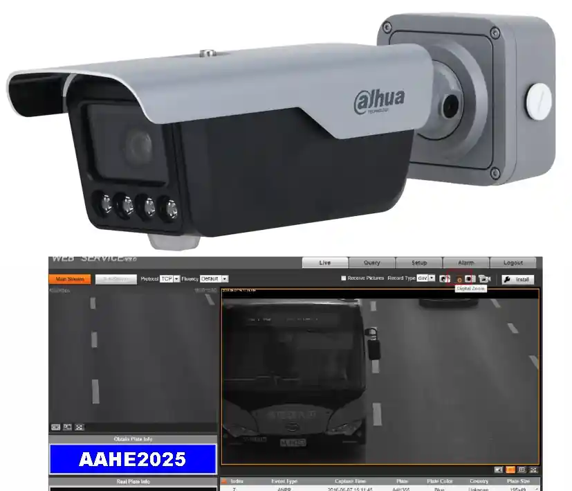 4MP Kamera IP LAN Bullet mit KFZ Kennzeichenerkennung ICT413PW ANPR Onvif Schneller Versand