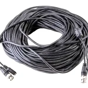 50m Kamerakabel Multikabel 2x BNC Stecker und Hohlstecker Schwarz Highlight