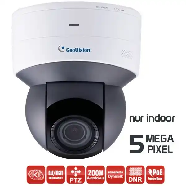 Angebot 5MP PTZ IP LAN Kamera 3-13mm Netzwerkkamera mit 5-fach Zoom GV-PTZ5810-IR Indoor