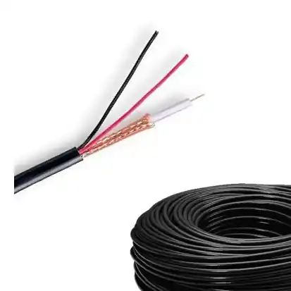 97m Kamerakabel Kombikabel 1xKoax+2x0,7qmm Schwarz Restposten Bestseller