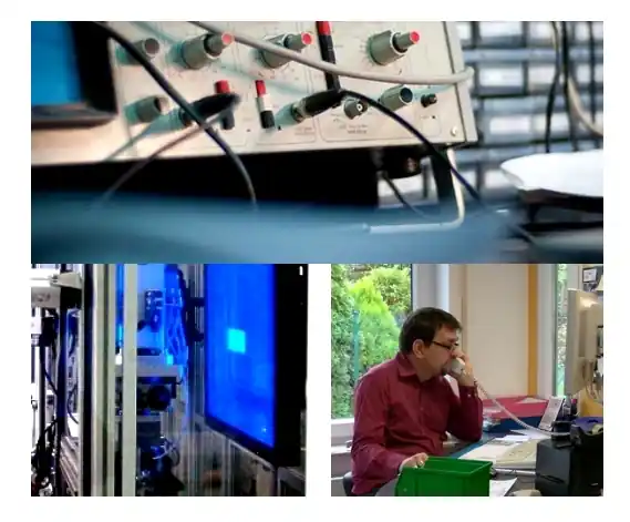 Arbeitszeit an einer Kamera mit BNC-Ausgang die Signalart auf AHD einstellen Echt