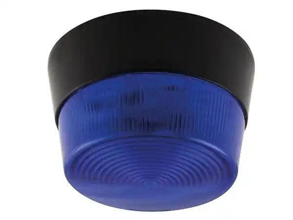 Blitzlicht Alarmlicht Blau 12V 6-15V LED Technik DM80mm Preisreduziert