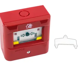 Hausalarm Alarmtaster Feuer Brand ROT EN54-11 98x98x50mm IP40 Handfeuermelder Finale Aktion