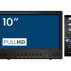 Hybrid Monitor 255mm 10zoll mit 1xHDMI 1xVGA 2xBNC CVBS Audio-Input Vesa75 Sonderangebot