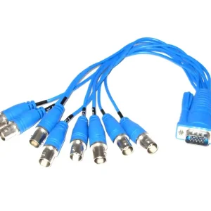 Mengenrabatt Kabel BNC VGA Kabelpeitsche DVX16 für Geovision Kamerasteckplatinen 8xVideo-BNC K9-16 Blau
