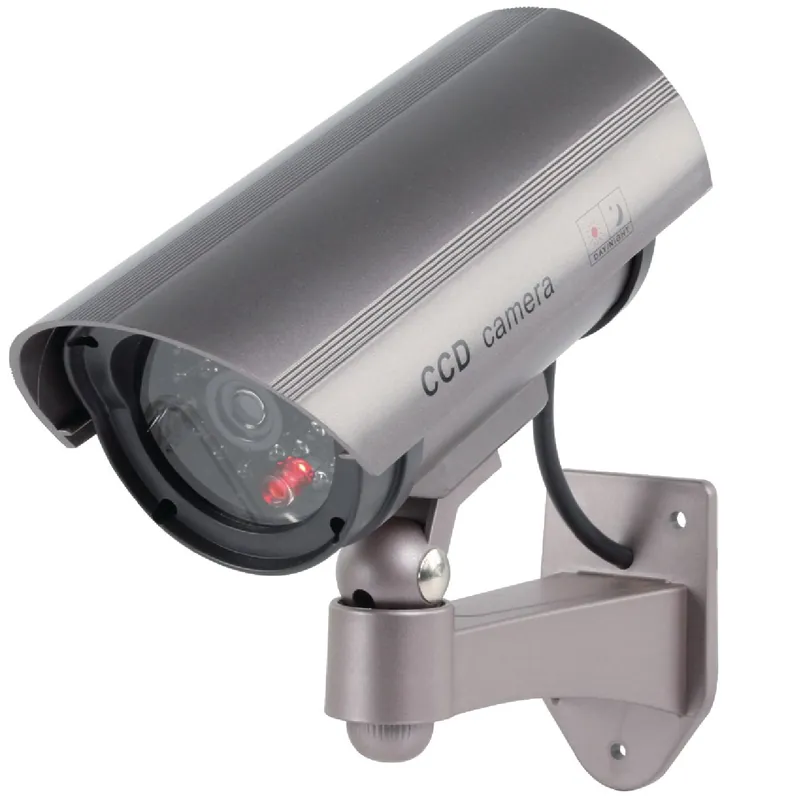 Günstig Kamera Dummy Attrappe Rundkamera mit blinkender LED und Wandhalter