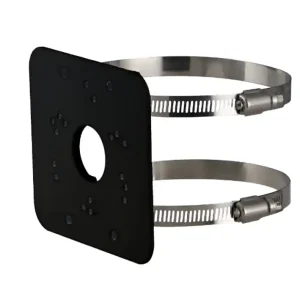 Preisknaller Masthalter 125x114mm Halterung für Masten oder Rohre 60-125mm Farbe Schwarz