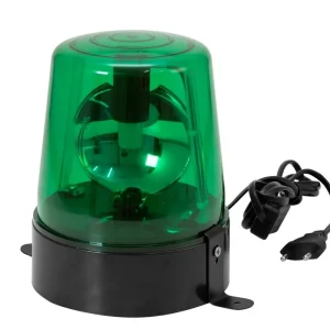 Polizeilicht Alarmlicht GRÜN 230V Drehlicht mit 230V LED Birne Highlight