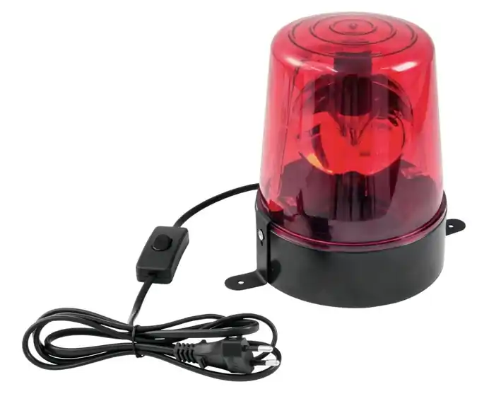 Wochenendangebot Polizeilicht Alarmlicht ROT 230V Drehlicht mit 230V LED Birne