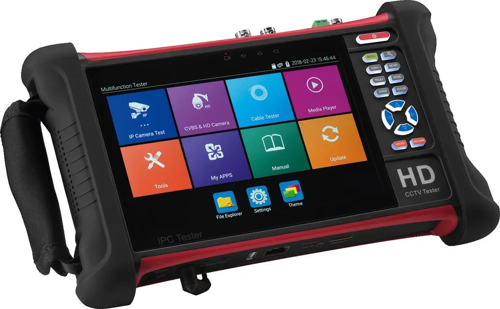 Kostenloser Versand Prüfgerät Testmonitor für Kamerasysteme AHD TVI CVI SDI CVBS IP LAN ONVIF RS485