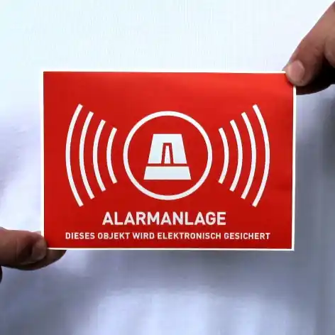 Schild Aufkleber Alarmanlage Alarmtechnik 148x105mm Sofort Bestellen