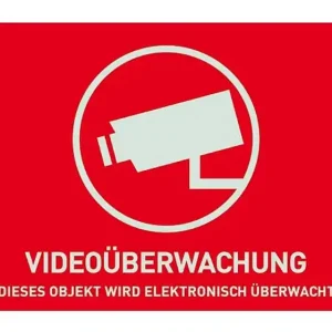 Top-Seller Schild Aufkleber Kameraüberwachung Videokamera