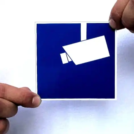 Schild Aufkleber Kameraüberwachung Videoüberwachung Premium
