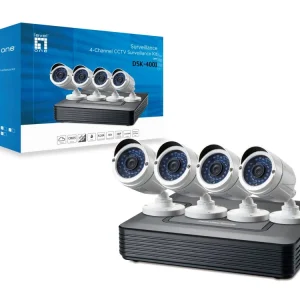 SET44 Kameraset DVR Recorder mit 4x 2MP Kameras 4x18m Kabel Kameraanlage Bestseller