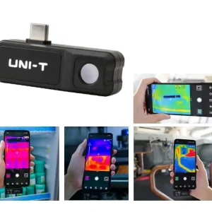 Wärmebildkamera für Smartphone Android APP USB-C Micro-USB Messereich -20 bis 400°C UTI120M Original