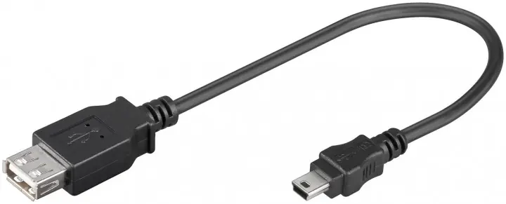 0,2m Mini USB Kabel USB2 Mini USB Stecker auf USB Kupplung B Kracherpreis