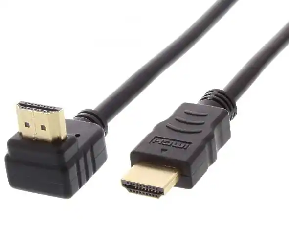 Direkt Vom Hersteller 0,5m HDMI Kabel HighSpeed mit Ethernet 90° gewinkelt