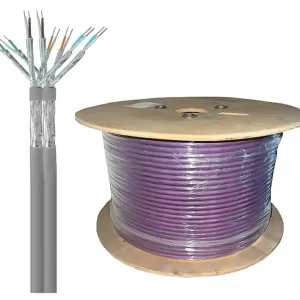 100m LAN Kabel Cat7A DUBLEX PIMF S/FTP geschirmt Verlegekabel Mengenrabatt