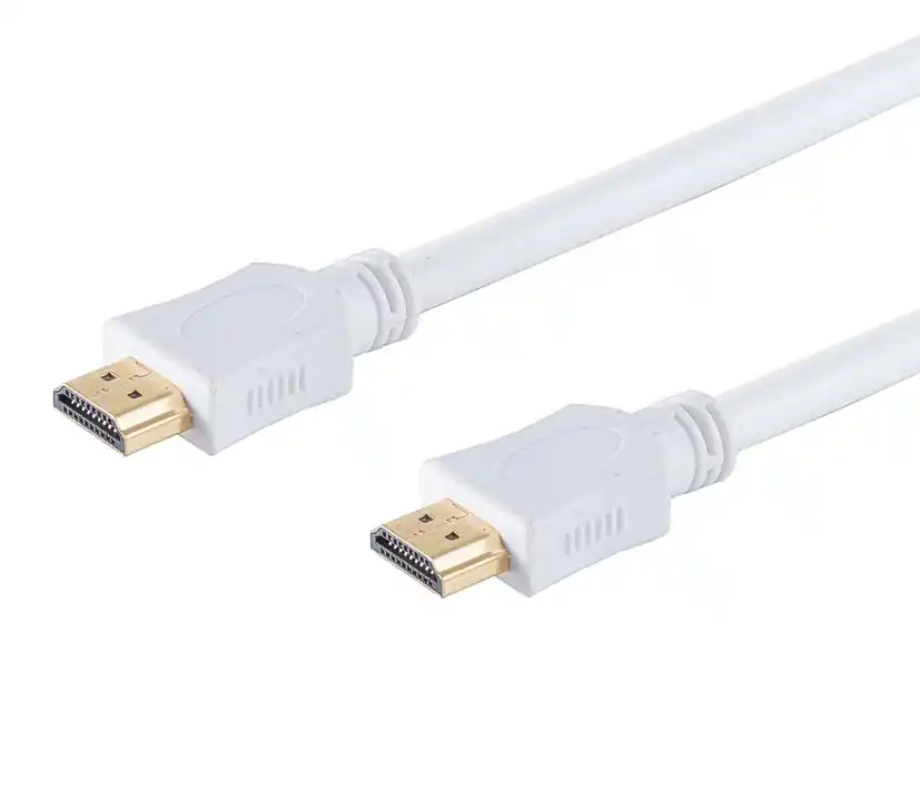 Billig 10m HDMI Kabel Weiss geeignet von FullHD bis 4K Auflösung HEAC
