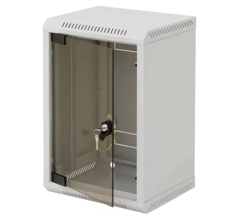 10zoll Schrank 9HE Grau mit Türe von Triton Kostenloser Rückversand