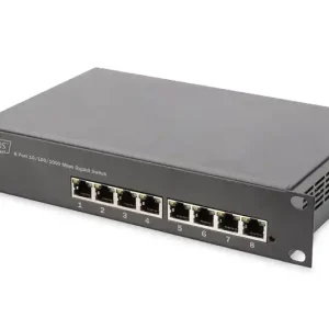 Meistverkauft 10zoll Switch 8-Port 10-100-1000Mbit Gigabit für 10zoll Schrank 230VAC