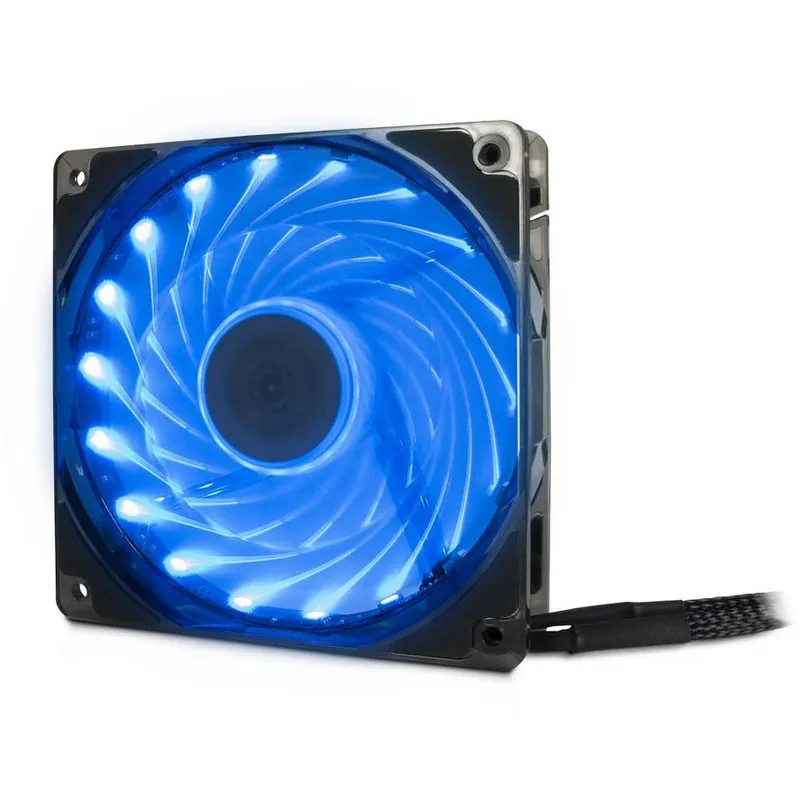 12V Lüfter 120x120x25mm 4pol Molex mit RGB LED Beleuchtung PC Lüfter Echt