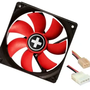 Markenware 12V Lüfter 92x92x25mm mit 3pol Stecker Tachosignal PC Lüfter mit 5,25z Adapter
