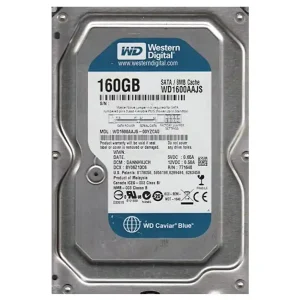 Preisreduziert 160GB Festplatte WD1600AAJS SATA 7200Umin 8MB Cache 3,5zoll gebraucht geprüft