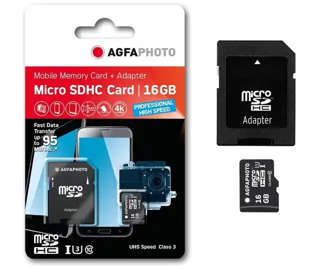 16GB SD Karte Micro SDHC Speicherkarte mit SD-Adapter Class10 Expressversand
