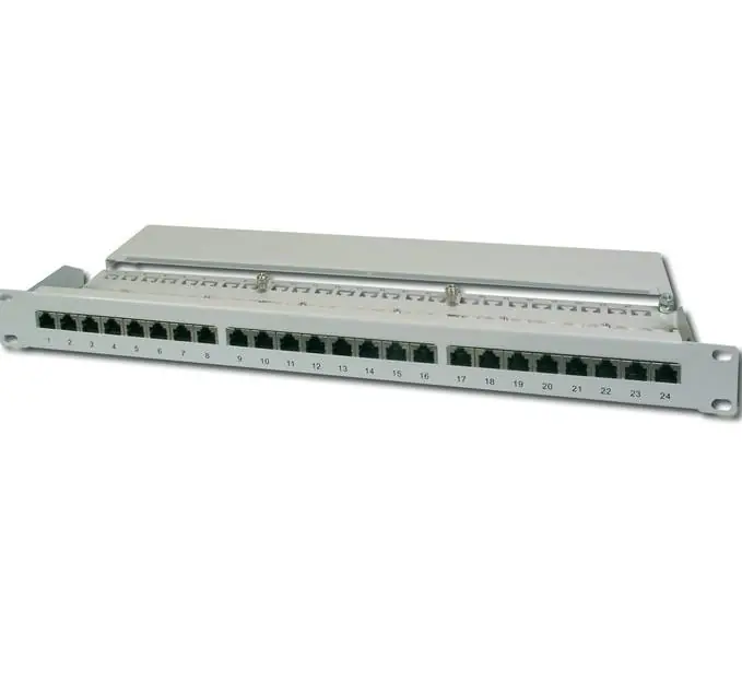19zoll Patchpanel CAT6 Patchfeld 24xRJ45 LSA Panel Auflegefeld Direktkauf