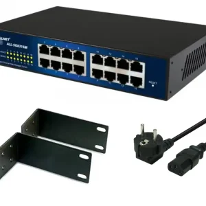 19zoll Switch 16Port LAN 10/100/1000MBit Gigabit Managed Premium