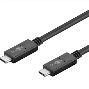 Nur Heute 1m USB-C Kabel Anschlusskabel USB-C auf USB-C Stecker bis 5A und 100W Leistung