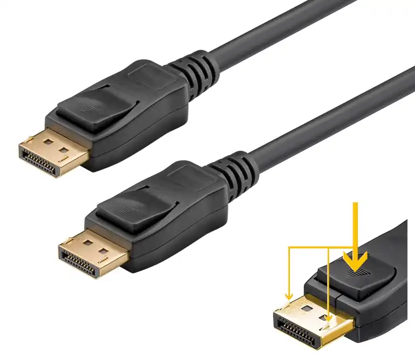 Direktkauf 2m DisplayPort Kabel V2.0-2.1 bis 8K auch 1K 2K 4K - Monitorkabel - DP to DP