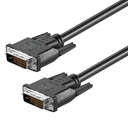 2m DVI Kabel 2xDVI-D Stecker DVI-24+1pol (HQ) Neu