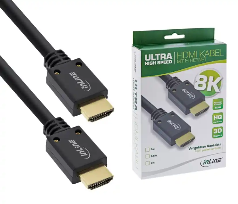 Meistverkauft 2m HDMI Kabel V2.1 Premium 8K4K2K HighSpeed mit Ethernet