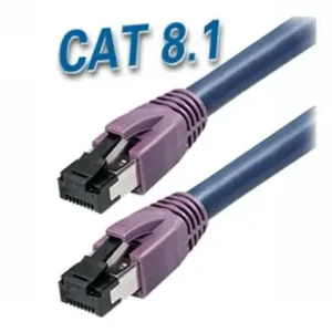 2m LAN Kabel Cat8 Patchkabel PIMF CAT-8.1 bis 40GB Blau Ab Werk