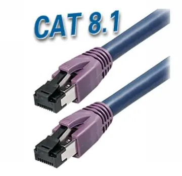 2m LAN Kabel Cat8 Patchkabel PIMF CAT-8.1 bis 40GB Blau Ab Werk