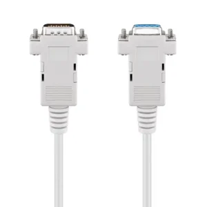 2m SUB-D Kabel 9pol Stecker auf Buchse V24 COM RS232 Kabel 1zu1 Preis Gesenkt