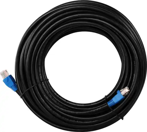 Neuheit 30m LAN Kabel Cat6 OUTDOOR Patchkabel Schwarz
