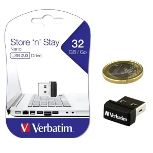 Echt 32GB USB Speicher USB2 Verbatim Store-n-Stay Nano Miniatur