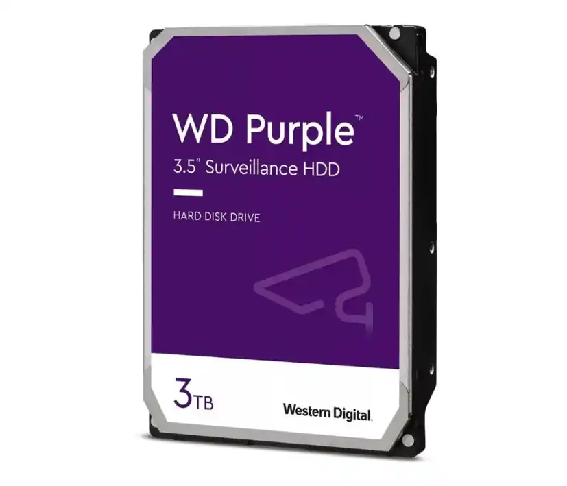 3TB Festplatte SATA-3 Ideal für NVR DVR Recorder NAS RAID Purple Geprüft