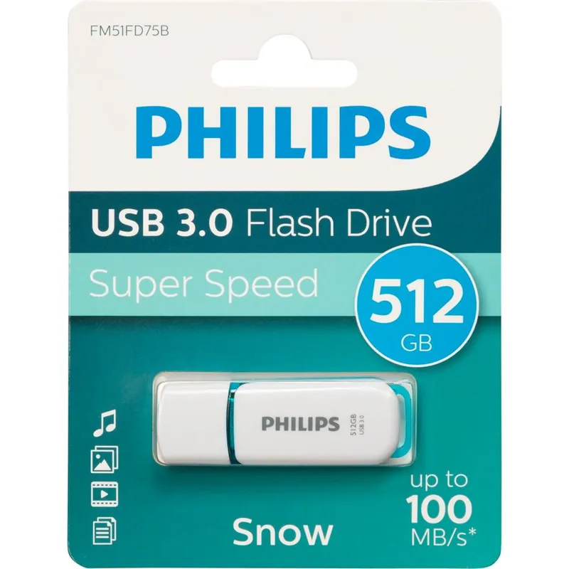 512GB USB Speicher USB3 Philips Snow Edition Meistverkauft