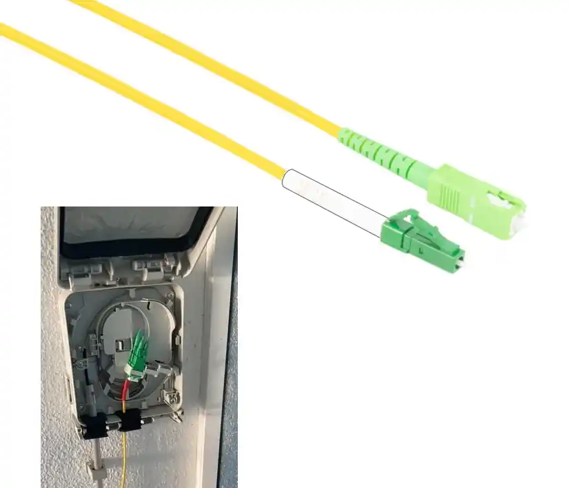 Preisknaller 5m LWL Kabel 1-Faser OS2 Singelmode Pigtail Simplex SC-Stecker LC-Stecker APC FTTH
