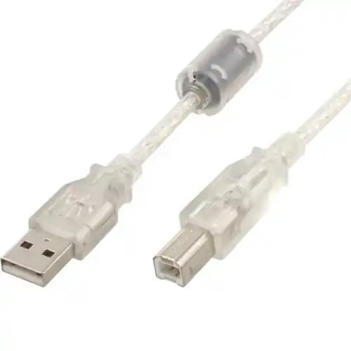 5m USB Kabel USB2 - A zu B mit Ferritkern Sonderaktion
