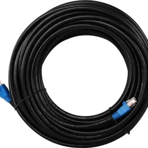 60m LAN Kabel Cat6 OUTDOOR Patchkabel Schwarz Knallerangebot