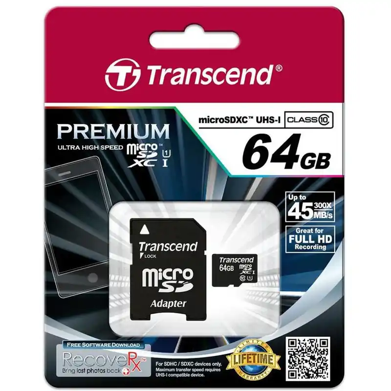 64GB SD Karte Micro SDXC Speicherkarte mit SD-Adapter CLASS10 Abverkauf